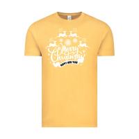 Vintage Mustard Merry Christmas Happy New Year Vintage Tee - Bettercallsaul