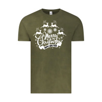 Vintage Olive Merry Christmas Happy New Year Vintage Tee - Bettercallsaul