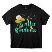 Black scatter kindness Heavy Core Tee - NancyCooperArtShop
