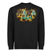 Black Mama vibes leopard mother's day Heavyweight Sweatshirt - HowdyJamesFarm