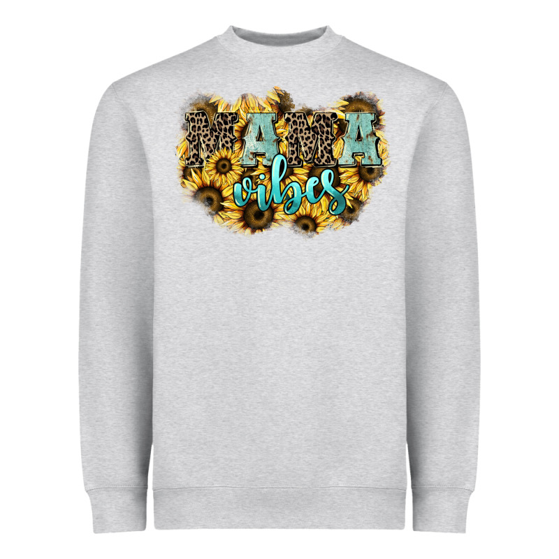 Mama Vibes Leopard Mother's Day Heavyweight Sweatshirt by HowdyJamesFarm | Teevron