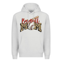 Dove Grey baseball mom Premium Hoodie - FaDigitalArtStudio