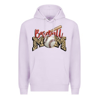 Lilac baseball mom Premium Hoodie - FaDigitalArtStudio