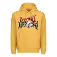 Mustard baseball mom Premium Hoodie - FaDigitalArtStudio