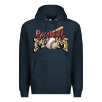 Navy baseball mom Premium Hoodie - FaDigitalArtStudio