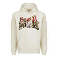 Oatmeal Heather baseball mom Premium Hoodie - FaDigitalArtStudio