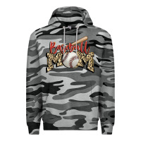 Slate Camo baseball mom Premium Hoodie - FaDigitalArtStudio