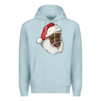 Blue Mist african american santa Premium Hoodie - RanaPortraitStore