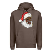 Coffee african american santa Premium Hoodie - RanaPortraitStore