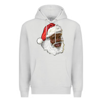Dove Grey african american santa Premium Hoodie - RanaPortraitStore