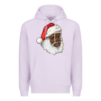 Lilac african american santa Premium Hoodie - RanaPortraitStore