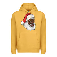 Mustard african american santa Premium Hoodie - RanaPortraitStore