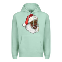 Seafoam african american santa Premium Hoodie - RanaPortraitStore