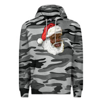 Slate Camo african american santa Premium Hoodie - RanaPortraitStore
