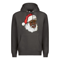 Smoke african american santa Premium Hoodie - RanaPortraitStore