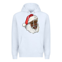 White african american santa Premium Hoodie - RanaPortraitStore