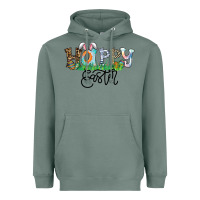 Sage Happy Easter Heavyweight Hoodie - CowhideDigitalArt