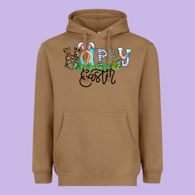 Happy Easter Heavyweight Hoodie Designed By Cowhidedigitalart