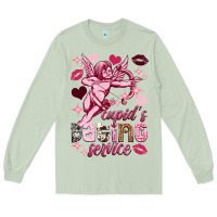 Matcha Cupid's dating service Valentine's Day Long Sleeve Tee - HowdyJamesFarm