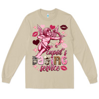 Mushroom Cupid's dating service Valentine's Day Long Sleeve Tee - HowdyJamesFarm