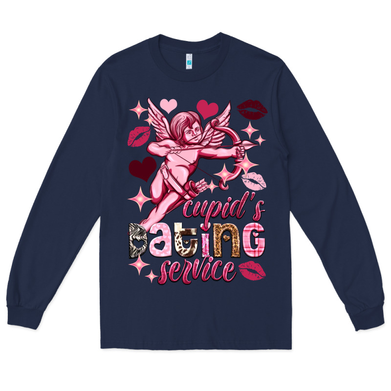 Cupid's Dating Service Valentine's Day Long Sleeve Tee by HowdyJamesFarm | Teevron
