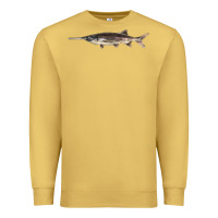 Antique Gold Paddlefish Illustrations, Premium Sweatshirt - LillyAllenDesigns