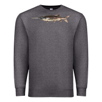Charcoal Heather Paddlefish Illustrations, Premium Sweatshirt - LillyAllenDesigns