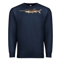 Navy Paddlefish Illustrations, Premium Sweatshirt - LillyAllenDesigns