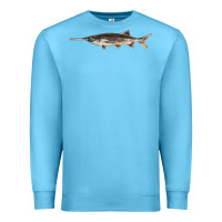 Ocean Blue Paddlefish Illustrations, Premium Sweatshirt - LillyAllenDesigns