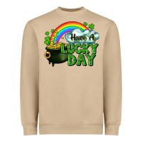 Mushroom Have a lucky day Heavyweight Sweatshirt - CowGirlArtShop