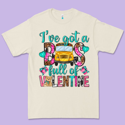 Ive Got A Bus Full Of Valentine Premium Tee Designed By Nancycooperartshop