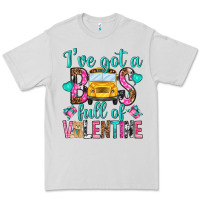 Dove Grey ive got a bus full of valentine Premium Tee - NancyCooperArtShop