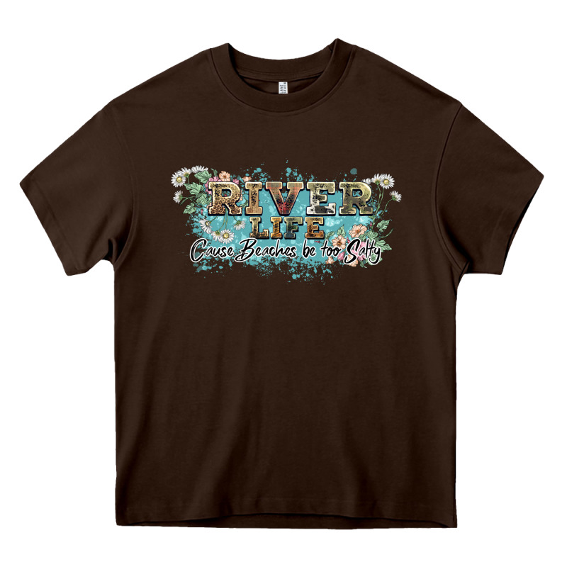 River Life Heavy Core Tee by NancyCooperArtShop | Teevron