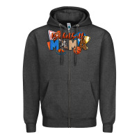 Charcoal Heather basketball mama Zipper Hoodie - FaDigitalArtStudio