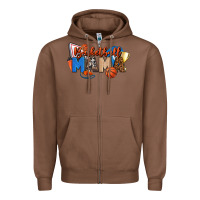 Chestnut basketball mama Zipper Hoodie - FaDigitalArtStudio