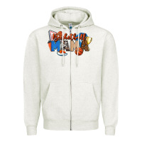 Oatmeal Heather basketball mama Zipper Hoodie - FaDigitalArtStudio