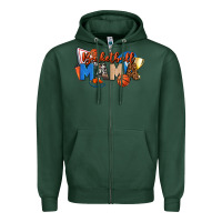 Sports Green basketball mama Zipper Hoodie - FaDigitalArtStudio