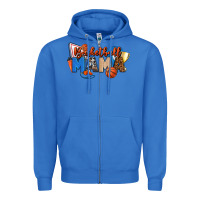 True Royal basketball mama Zipper Hoodie - FaDigitalArtStudio