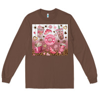 Chestnut cafecito y chisme with leopard tumbler tbs Long Sleeve Tee - TumblerDesignByShophia