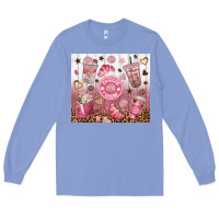 Colony Blue cafecito y chisme with leopard tumbler tbs Long Sleeve Tee - TumblerDesignByShophia