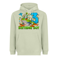 Matcha birthday boy frog age 3 Heavyweight Hoodie - LillyAllenDesigns
