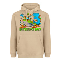 Birthday Boy Frog Age 3 Heavyweight Hoodie | Teevron