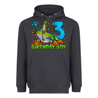 Smoke birthday boy frog age 3 Heavyweight Hoodie - LillyAllenDesigns