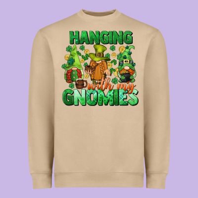 St. Patrick's Day Gnomes Heavyweight Sweatshirt Designed By Cowgirlartshop