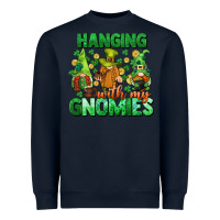 Navy St. Patrick's Day gnomes Heavyweight Sweatshirt - CowGirlArtShop