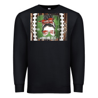 Black American Football Mom life Premium Sweatshirt - CowhideDigitalArt