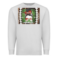 Dove Grey American Football Mom life Premium Sweatshirt - CowhideDigitalArt