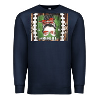 Navy American Football Mom life Premium Sweatshirt - CowhideDigitalArt