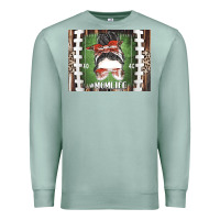 Seafoam American Football Mom life Premium Sweatshirt - CowhideDigitalArt