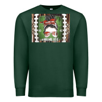 Sports Green American Football Mom life Premium Sweatshirt - CowhideDigitalArt
